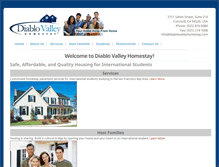 Tablet Screenshot of diablovalleyhomestay.com